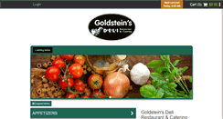 Desktop Screenshot of goldsteinsdeli.com